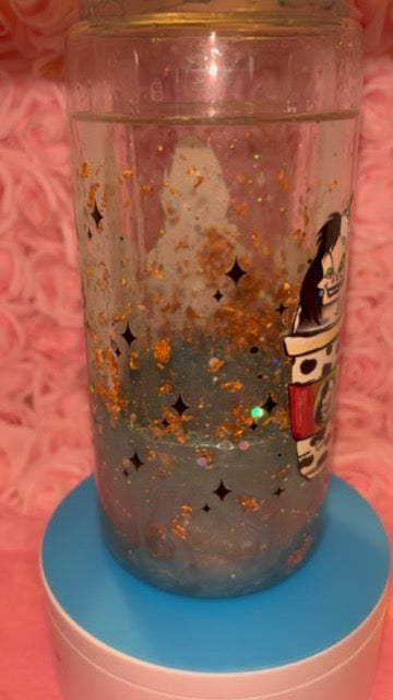 Evil Queen Cup 16oz | Spooky Iced Coffee Cup w Glitter | Halloween Aesthetic Drinkware | Villain Coffee Cup | Gift for Her