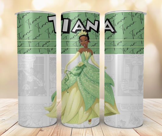 👑 Enchanted Bayou Princess Personalized 20oz Skinny Tumbler 💚✨